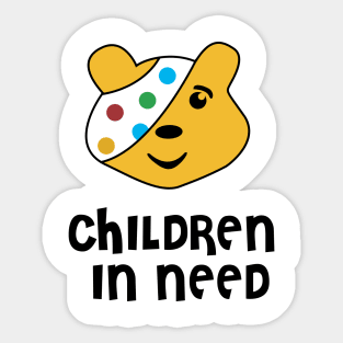 Children In Need Pudsey Bear Sticker